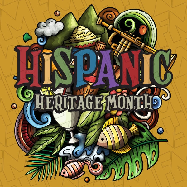 Hispanic Heritage Month Collage DTF Transfer