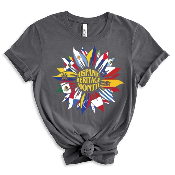 Hispanic Flags Sunflower DTF Transfer